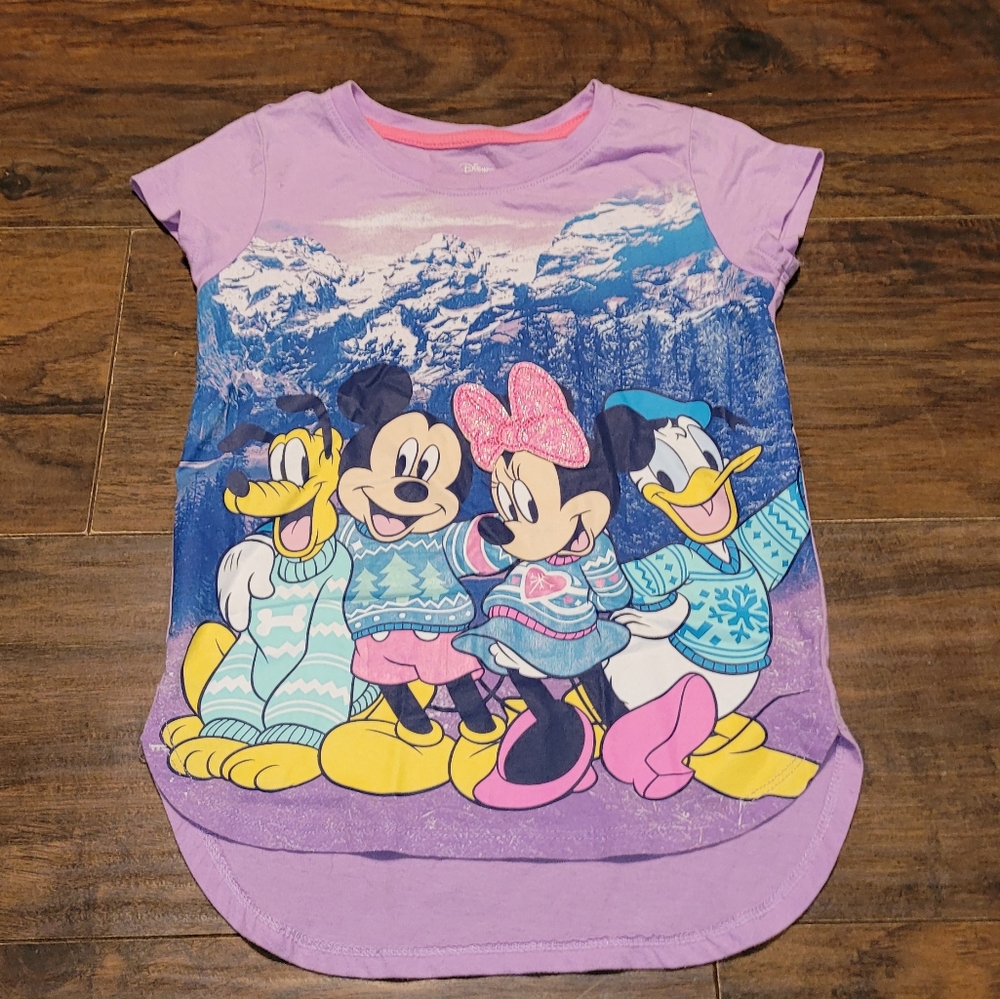 DISNEY MINNIE MOUSE CHRISTMAS GIRL'S SHIRT